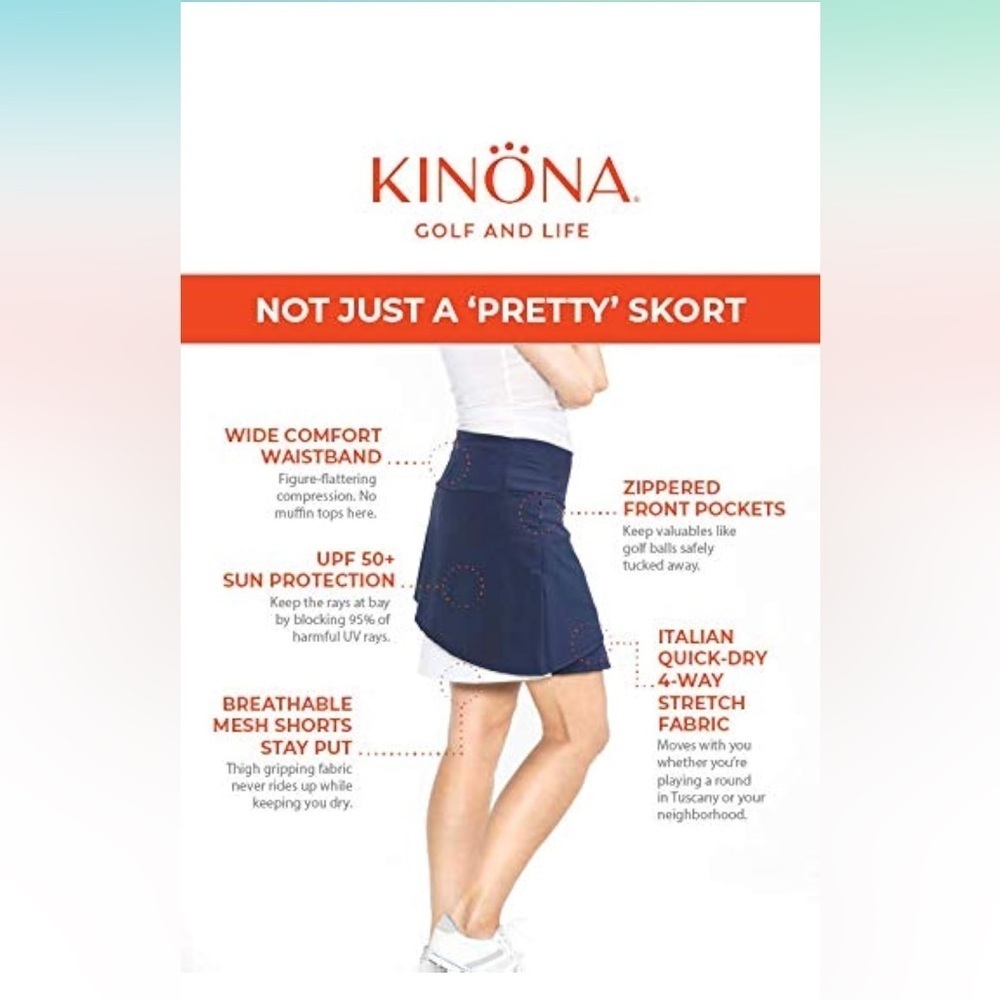 Kinona Golf Skort - Picture 2 of 10